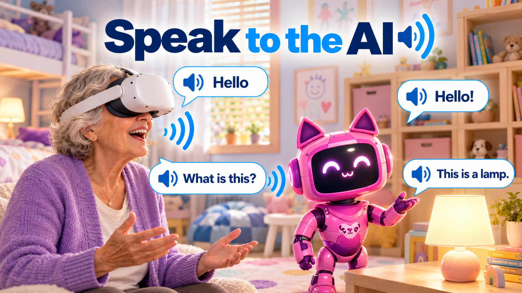 Speak to the AI visual
